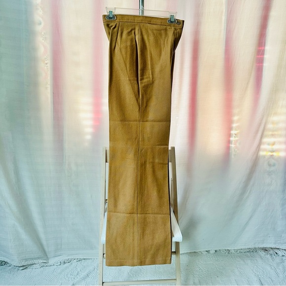 Vintage Tan Wool Trousers by Bronson of California High Waist 26”waist Flare Leg - Picture 8 of 10